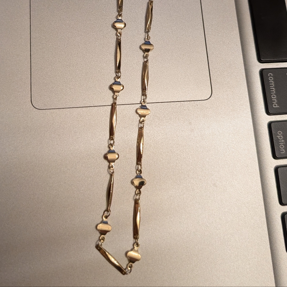 18k gold plated necklace